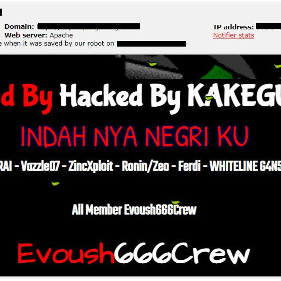 Defacement on Government Sites